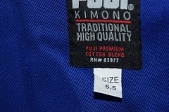Fuji Kimono Gi Martial Arts Pants Royal Blue Size 5.5