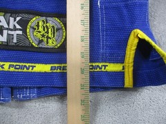 Break Point Jiu Jitsu Gi Boys K1 Blue Yellow BJJ Kimono Set MMA Youth