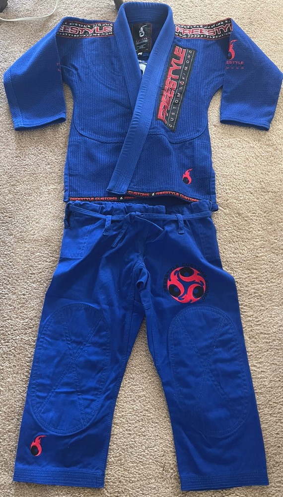 Jiu-Jitsu Freestyle Customs Kimono Blue Jiu Jitsu Gis Size M1