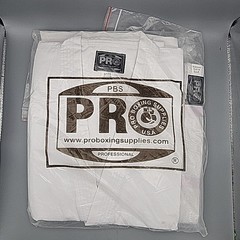Karate Uniform PBS Pro Boxing Supplies Medium Weight White Apparel Size 3 /170