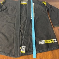Renzo Gracie Competitor Comp Gear Mens A4 Brazilian Jiu Jitsu Black Fuji Jacket