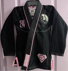 Women’s Breakpoint Size F0 Black Pink Brazilian Jiu Jitsu Gi