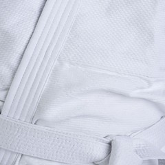 Judo Uniform Single Weave 550GM MMA Aikido Muay Thai Taekwond w/white Belt