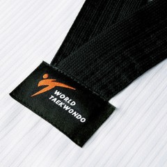 Mooto Official Taekwondo Karate Hapkido Uniform Dobok Gi Black Collar Kid Adult