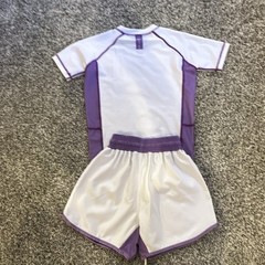 LXB Level Black unisex Jiu Jitsu kit Youth Large White/Purple