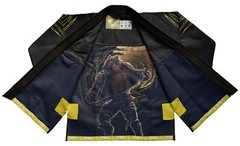 Raven Fightwear Men’s BJJ Horror Werewolf Brazilian Jiu Jitsu Premium GI Black