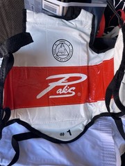 Pak’s Tang Soo Do Martial Arts Uniform White Size 3 with Belts & Chest Guard