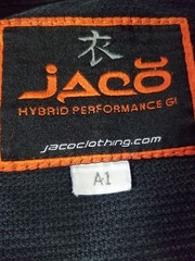 Jaco Jiu Jitsu Hybrid Performance Gi Jacket BJJ JIU JITSU Black A1 Embroidered