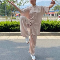 SUMMER Cotton Short-Sleeve Tai Chi Clothes Martial Arts Uniforms Kung Fu Suits