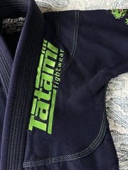 Kids Tatami Animal Jiu-Jitsu Kimono Cesar Crocodile Navy Blue & Green Size M1