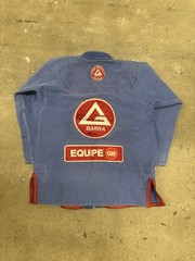 Gracie Barra Atleta Edition Equipe Gi A0 Blue Good Condition. Pre owned