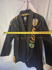 Elite Brazilian Jiu-Jitsu Set Color Black/ Yellow Gorpcore Grunge Sport