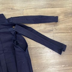 Japanese Kendo Hakama Pants Kimono Navy Blue Embroidered Size 2.3 Kids