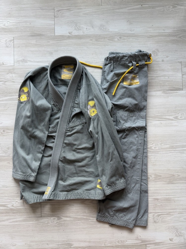 Grey Inverted Gear Jiu Jitsu Gi Size A3