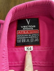 NWOT Vector Sports Youth K4 Pink Jiu Jitsu Gi