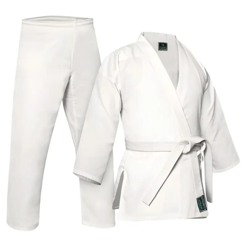 Custom Adult/Kids 100% Cotton 8oz White Karate Uniform | All Sizes | Free Belt