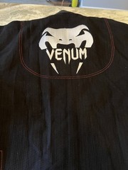 NEW Venum Brazilian Jiu-Jitsu BJJ Gi Absolute Black Size A1.5 Adult Kimono
