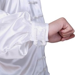 Traditional Long Sleeve Tai Chi Outfit – Unisex Korean Silk Martial Arts Wear