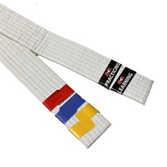 ATA White Karate Belt For Youth 24” Long Martial Arts Kung Fu Uniform Gi