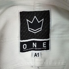 Kingz Gi Jiu Jitsu Uniform Set Mens Small A1 White AOJ Art Of Jiu Jitsu