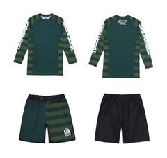 Shoyoroll SYR x Yucca Training Rash LS No Gi Bjj Shorts Set Jiu Jitsu Uniform