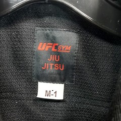 BJJ Jiu Jitsu Black Martial Arts Fight Gi UFC Gym Kids M-1 100% Cotton Jacket
