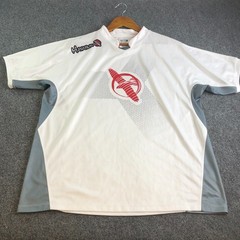 Hayabusa fKusari Training Shirt Mens 2XL White Red MMA Japanese Performance