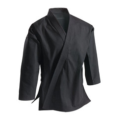 Martial Sports Premium Middleweight 9.5oz Karate/TKD Uniform Gi – White, Black