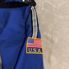 BMA Best Sangmoosa Taekwondo Uniform Gi USWC Black Belt Club Size 4 Blue MMA