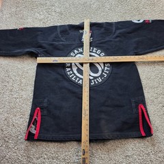 Bull Terrier Joker BJJ Gi Jacket Mens A2 Black San Diego Brazilian Jiu-Jitsu Top