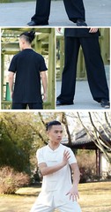 Martial arts leader’s new martial arts suit men’s spring autumn short sleeve