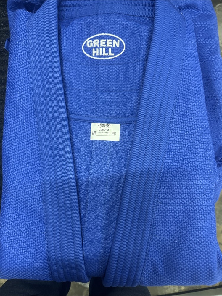 GREEN HILL JUDO SUIT „PROFESSIONAL” IJF APPROVED (BLUE) 200cm