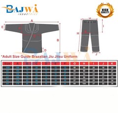 Brazilian Jiu Jitsu BJJ Gi Uniform Adult Martial Arts Kimono White Blue Black