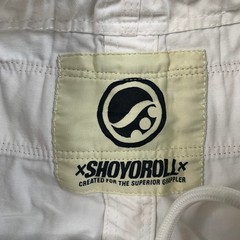 Shoyoroll Gi Pants Adult A1F Fitted Slim White Cotton Drawstring Jiu Jitsu BJJ