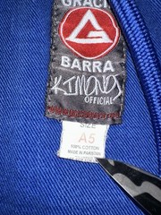 Gracie Barra Pants Adult A5 Blue Equipe GB Edition Jiu Jitsu Ripstop BJJ