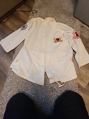 Vintage The World Tae kwondo Karate Uniform Top Martial Arts Size 3/170