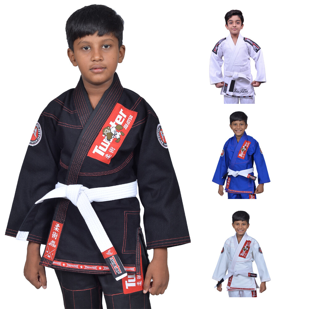 Kids Jiu Jitsu Gi Ultra Light Youth Gi with Free Gi Bag & White Belt Included