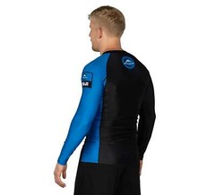 Fuji Mount MMA BJJ Jiu-Jitsu LongSleeve Long Sleeve LS Rashguard – Blue