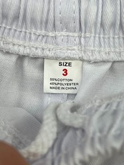 Unisex Karate Gi Wrap Jacket Pants Uniform Martial Arts Size 3 White
