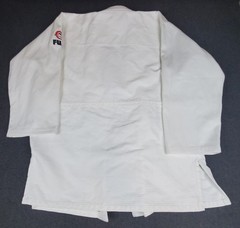 Fuji Sports Mens Brazilian Jiu Jitsu Judo Gi Top and Bottom Set White 5 Stretch