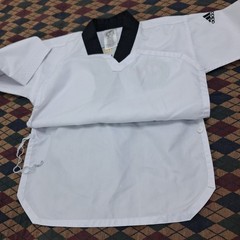 Adidas World Taekwondo Dobok Top Kids Size 120 Australia Martial Arts Logo White