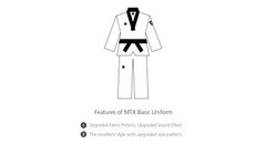 MOOTO MTX S2 Basic Uniform Tae Kwon Do TKD Taekwondo WT Dan Dobok