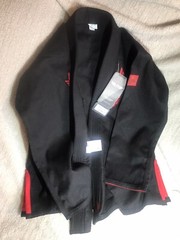 Elite Sports technical Fightwear Jiu Jitsu BBJ Gi BLK Top Size C3 for 4’2”-4’7”