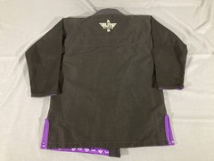 Elite Sports Kids C3 BJJ Gi Top Black Purple Brazilian Jiu-Jitsu Kimono Uniform