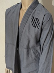 Sanabul Essential BJJ Gi Kimono Top for Men Brazilian Jiu Jitsu Gi Size A1 Grey