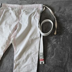 GRACIE BARRA JIU JITSU Gi Pants Adult SIZE A0 White Equipe Edition