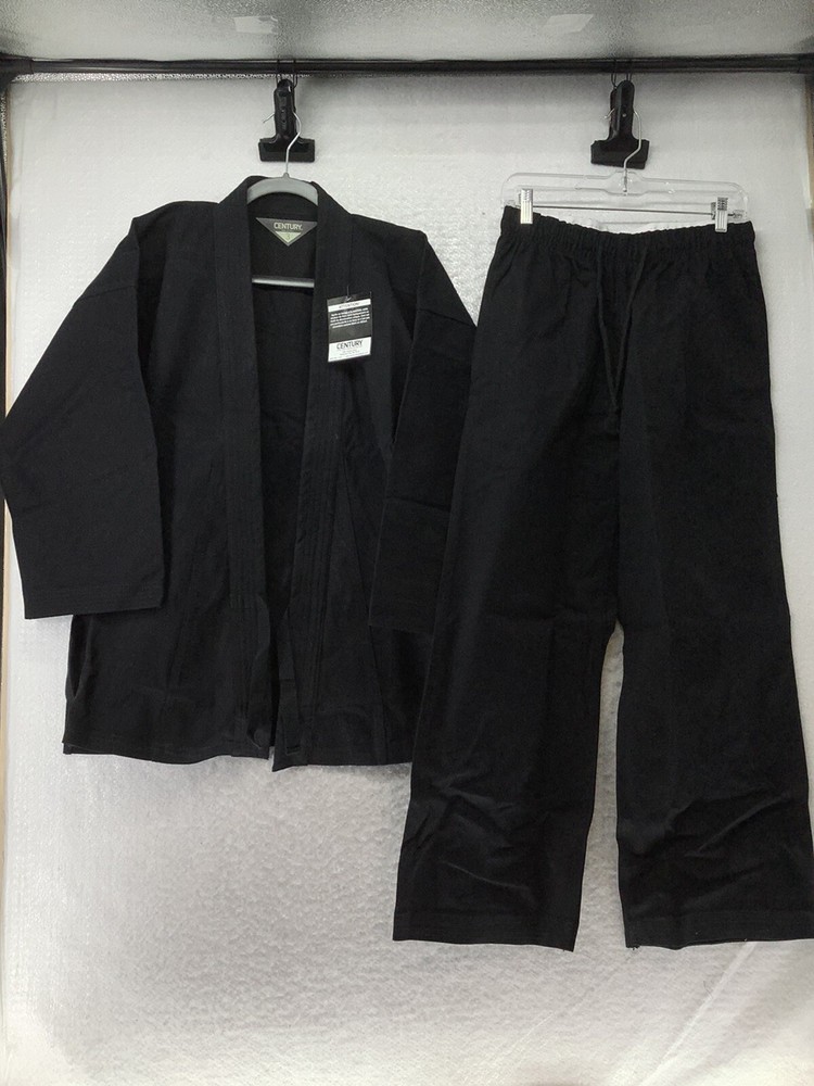 Century Black 100% Cotton Jacket and Pants Men’s Size 3