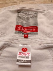 Gracie Barra Equipe GB Edition BJJ Gi Jacket Mens Size A4 White Kimono Top Rare