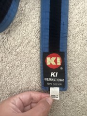 ki international Belt 100% Cotton Blue No Size