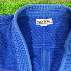 Vintage BJJ GI Toger Claw Blue 90s Taekwondo Sparring J.K.A Academy Hayashi